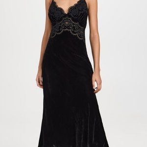 FARM Rio Velvet Slip Dress